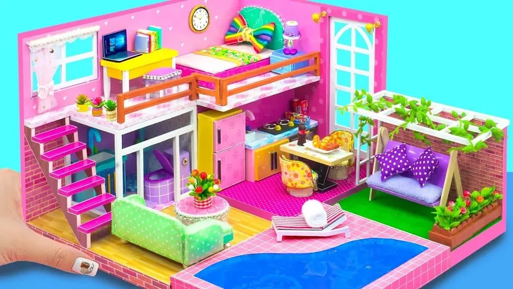 Girl Doll House Design Games (Дизайнерские игры для девочек Домик для кукол)  [МОД Mega Pack] Screenshot 2