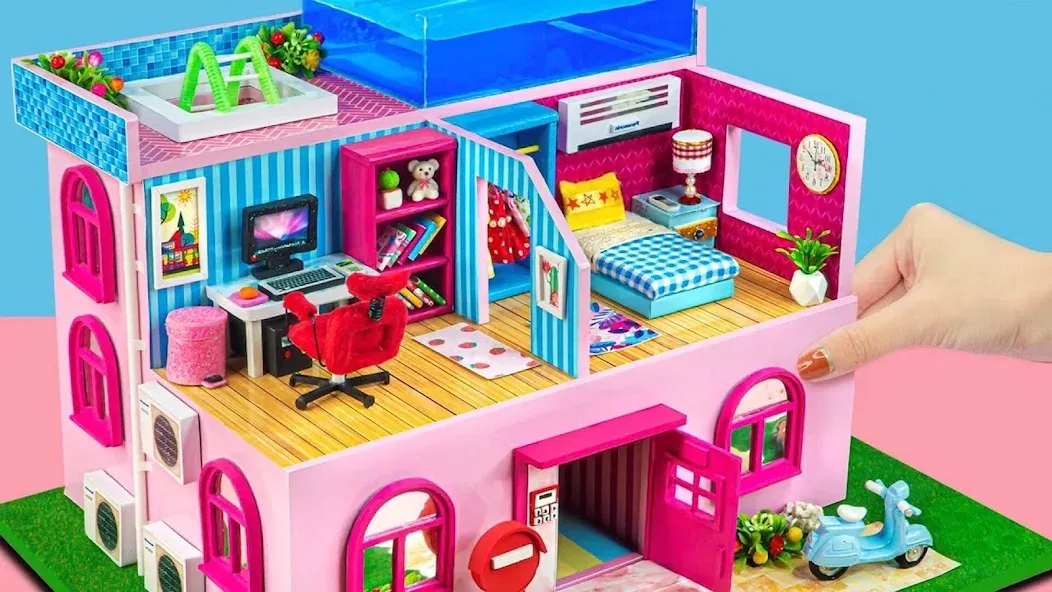 Girl Doll House Design Games (Дизайнерские игры для девочек Домик для кукол)  [МОД Mega Pack] Screenshot 3