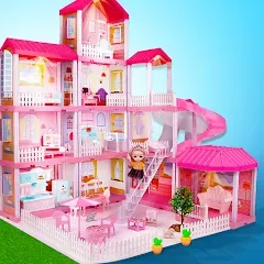 Скачать взлом Girl Doll House Design Games (Дизайнерские игры для девочек Домик для кукол)  [МОД Mega Pack] - последняя версия apk на Андроид