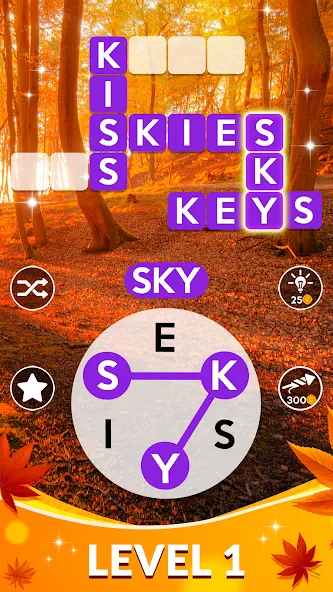 Wordscapes (Вордскейпс)  [МОД Mega Pack] Screenshot 1