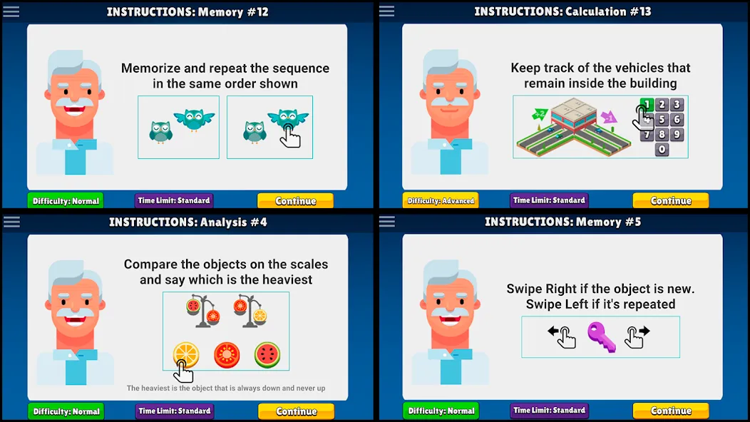 Neurobics: 60 Brain Games (Нейробика)  [МОД Меню] Screenshot 3