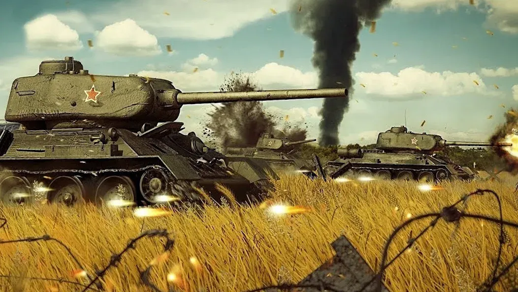 Army Tank Games Offline 3d  [МОД Много денег] Screenshot 3