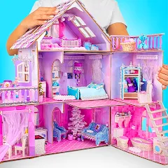 Взломанная Doll House Design: Girl Games (Долл Хаус Дизайн)  [МОД Бесконечные деньги] - последняя версия apk на Андроид