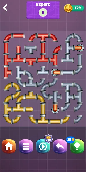 Pipe Puzzle Connect (Пайп Пазл Коннект)  [МОД Unlocked] Screenshot 5