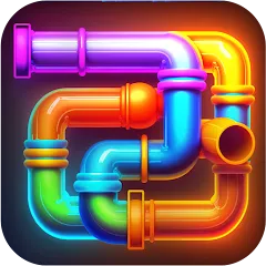 Взломанная Pipe Puzzle Connect (Пайп Пазл Коннект)  [МОД Unlocked] - полная версия apk на Андроид