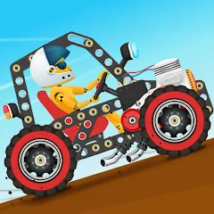 Скачать взлом Car Builder & Racing for Kids  [МОД Все открыто] - стабильная версия apk на Андроид