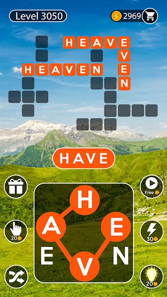 Word Cross: Crossy Word Search (Уорд Кросс)  [МОД Бесконечные деньги] Screenshot 3