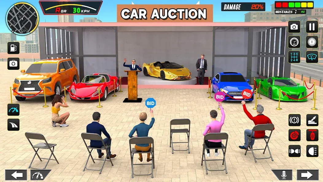 Car Dealership Car Saler (Драйвинг Скул Сити Кар Геймс)  [МОД Mega Pack] Screenshot 2