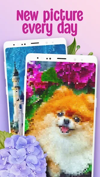 Cross-Stitch: Coloring Book (Кросс)  [МОД Mega Pack] Screenshot 3