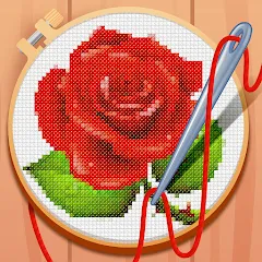 Скачать взлом Cross-Stitch: Coloring Book (Кросс)  [МОД Mega Pack] - полная версия apk на Андроид