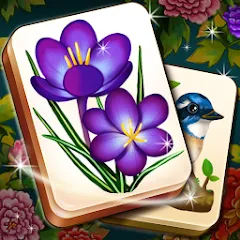 Взлом Mahjong Blossom Solitaire  [МОД Много монет] - последняя версия apk на Андроид