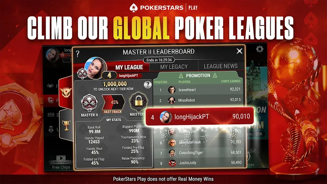 PokerStars Play: Texas Hold'em (ПокерСтарс Плей)  [МОД Unlocked] Screenshot 2