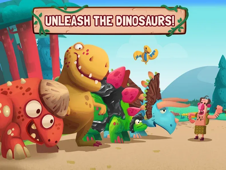 Dino Bash: Dinosaur Battle (Дино Баш)  [МОД Mega Pack] Screenshot 2