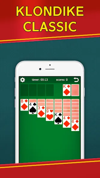 Classic Solitaire Klondike  [МОД Unlimited Money] Screenshot 1