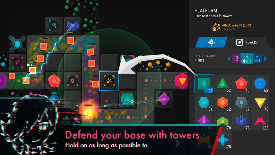 Infinitode 2 - Tower Defense (Инфинитод 2)  [МОД Unlocked] Screenshot 1