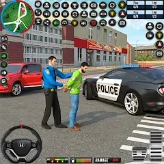 Скачать взломанную City Police Car Driving Games  [МОД Unlimited Money] - стабильная версия apk на Андроид