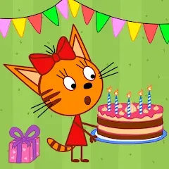 Взломанная Kid-E-Cats: Kids birthday  [МОД Все открыто] - стабильная версия apk на Андроид