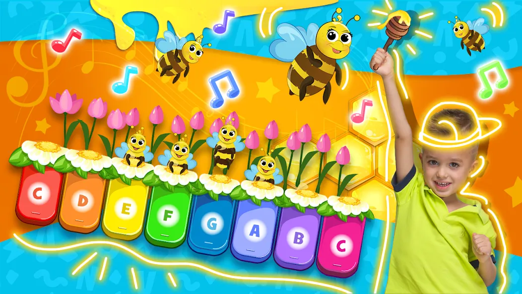 Vlad and Niki: Kids Piano  [МОД Unlocked] Screenshot 1