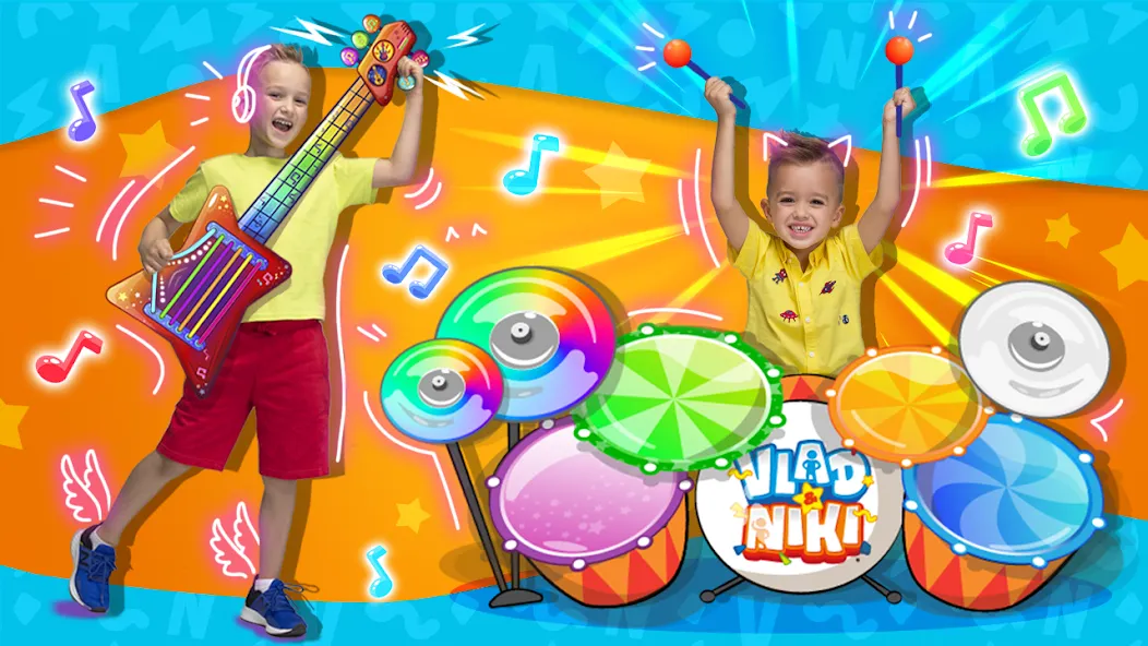 Vlad and Niki: Kids Piano  [МОД Unlocked] Screenshot 2