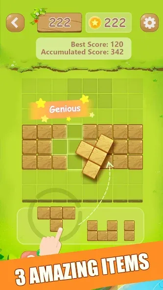 Puzzle Green Blocks (Пазл Зеленые Блоки)  [МОД Бесконечные деньги] Screenshot 3