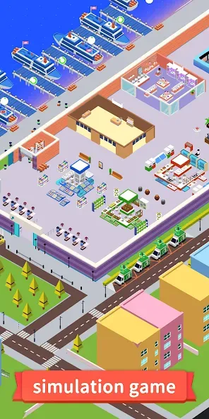 Idle Seafood Market -Tycoon (Айдл Сифуд Маркет)  [МОД Unlocked] Screenshot 1