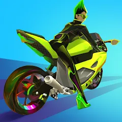 Взломанная Wild Wheels: Bike Racing (Уайлд Вилз)  [МОД Бесконечные деньги] - стабильная версия apk на Андроид