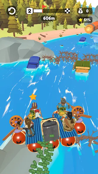 Raft Racing (ДИУАфтинг)  [МОД Menu] Screenshot 5