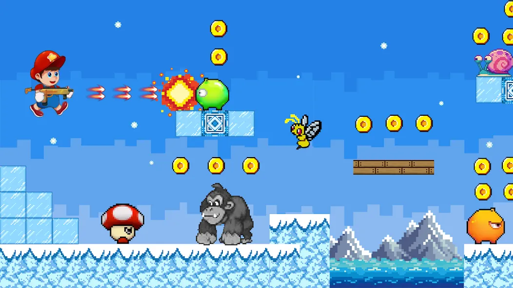 Super Mano : Adventure Jump (упер кэт ган)  [МОД Бесконечные деньги] Screenshot 5