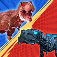 Скачать взлом Dinosaur Monster Fight Battle (Бамбам Монстр Против 100 Дверей)  [МОД Бесконечные деньги] - стабильная версия apk на Андроид