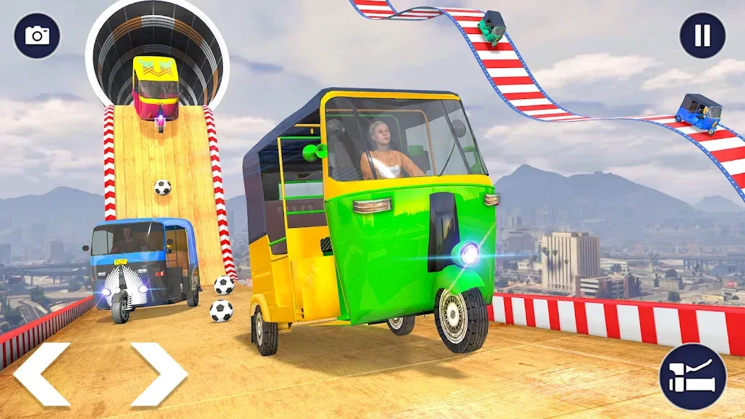 Tuk Tuk Auto Rickshaw Games 3D (Тук Тук Автомобильные рикши игры 3D)  [МОД Menu] Screenshot 2