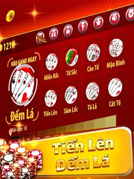 Tiến Lên Đếm Lá - Tien Len  [МОД Все открыто] Screenshot 1