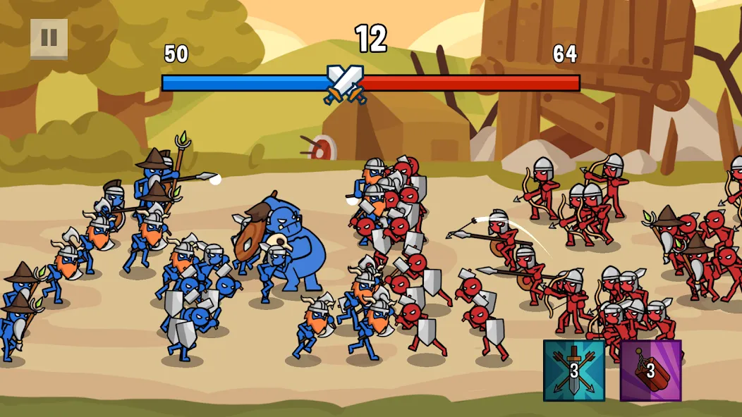 Stick Battle: War of Legions (Стик битва)  [МОД Unlocked] Screenshot 1