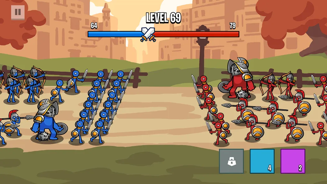 Stick Battle: War of Legions (Стик битва)  [МОД Unlocked] Screenshot 2