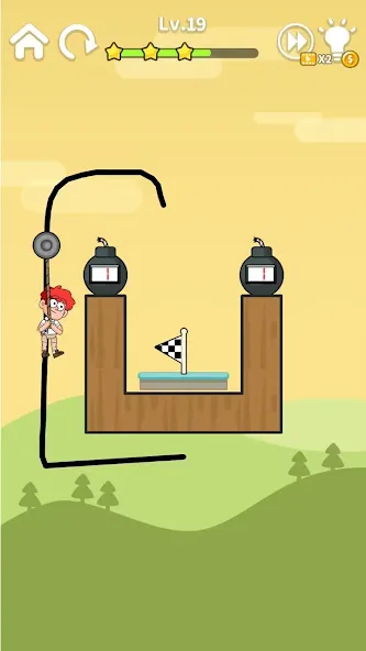 Zipline Rescue: Physics Game (Зиплайн Рескью)  [МОД Mega Pack] Screenshot 4