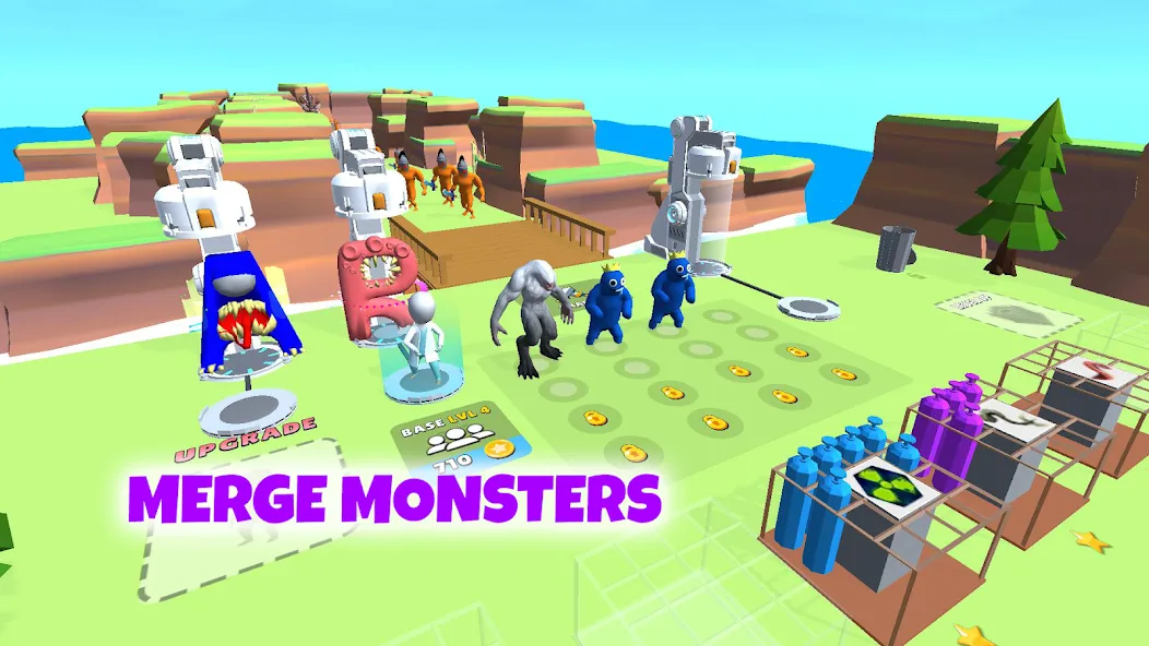 Grimace monster playground (Батл Плейграунд Монстерс)  [МОД Бесконечные деньги] Screenshot 2