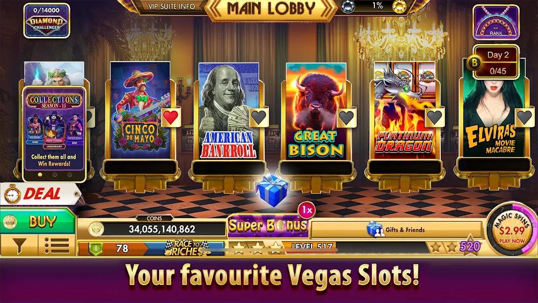 Black Diamond Casino Slots (СЛОТЫ)  [МОД Много монет] Screenshot 5