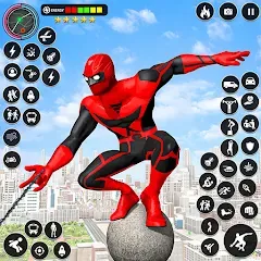 Скачать взломанную Spider Rope Games - Crime Hero  [МОД Unlimited Money] - стабильная версия apk на Андроид