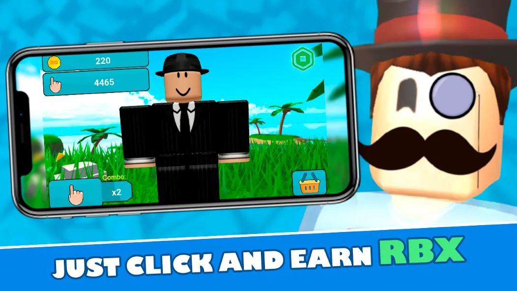 RoClicker - Robux (РоКликер)  [МОД Бесконечные монеты] Screenshot 1