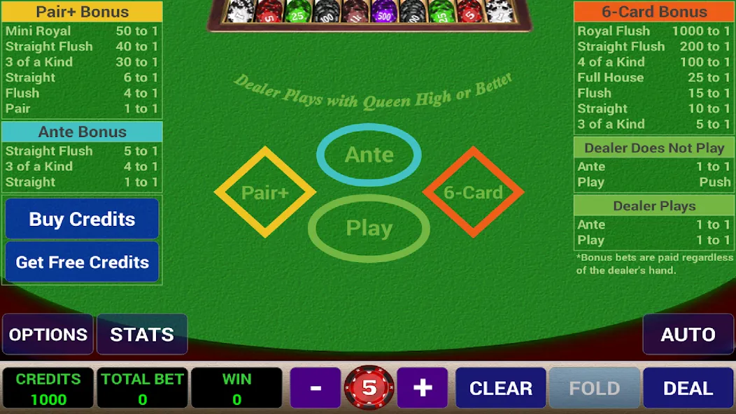 Ace 3-Card Poker (эйс 3)  [МОД Mega Pack] Screenshot 1