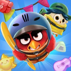 Взлом Angry Birds Match 3 (Энгри Бердс Матч 3)  [МОД Много монет] - последняя версия apk на Андроид