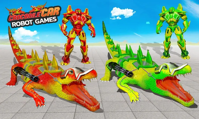 Robot Game Transform Crocodile  [МОД Unlimited Money] Screenshot 4