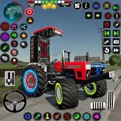 Взломанная Indian Tractor Farming Games  [МОД Меню] - полная версия apk на Андроид