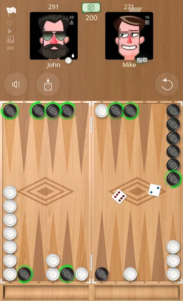 Backgammon Online  [МОД Бесконечные деньги] Screenshot 1