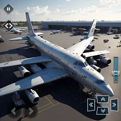 Скачать взломанную Real Plane Flying Simulator  [МОД Все открыто] - полная версия apk на Андроид