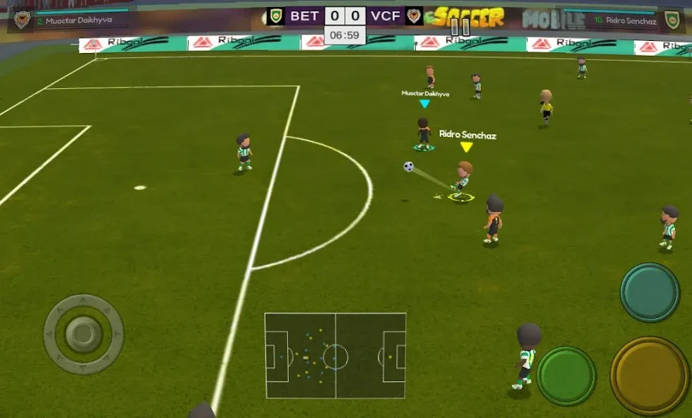 Super Arcade Soccer Mobile (упер Аркадный Футбол Мобильный)  [МОД Бесконечные монеты] Screenshot 1