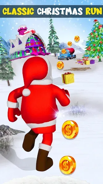 Xmas Santa Surfer Running Game (Ксмас Санта Серфер Раннинг Гейм)  [МОД Unlocked] Screenshot 5