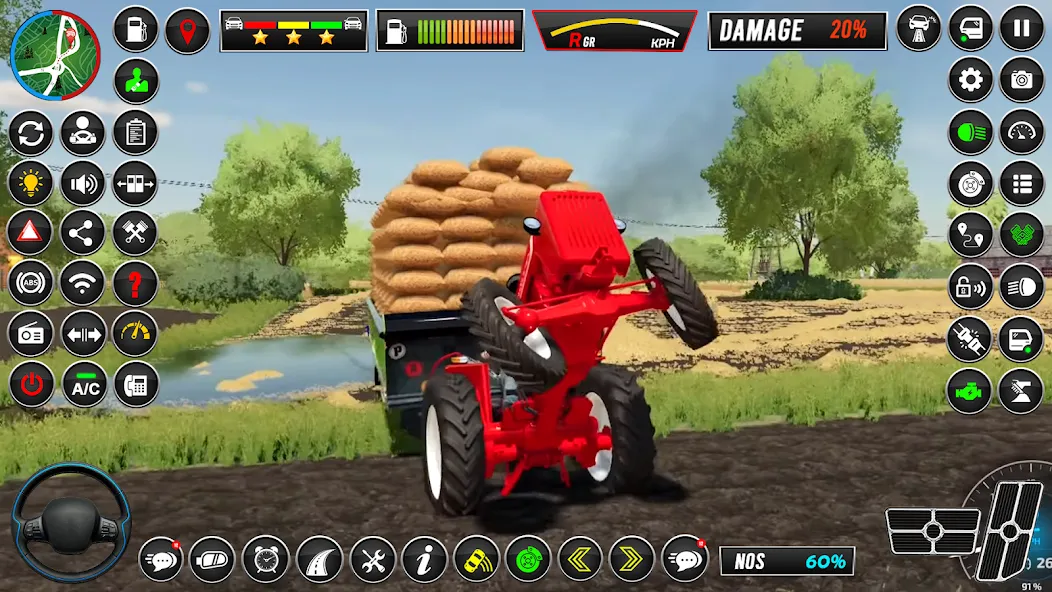 Indian Tractor Simulator Games  [МОД Бесконечные монеты] Screenshot 4