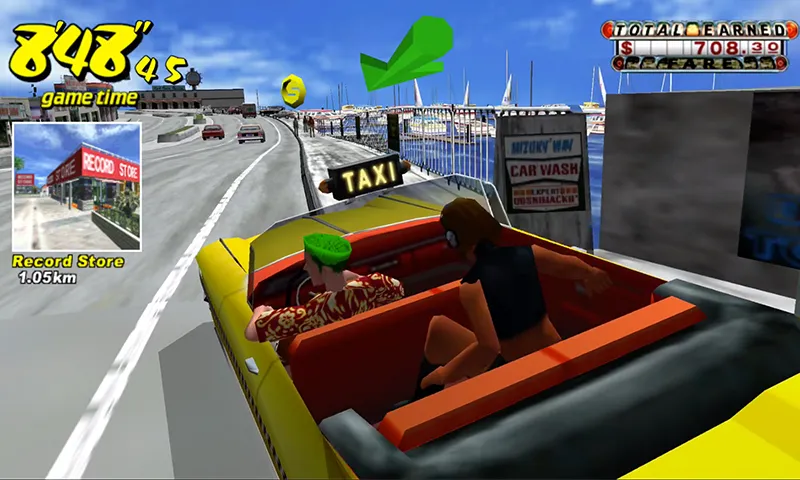 Crazy Taxi Classic (Крейзи Такси Классик)  [МОД Бесконечные монеты] Screenshot 2