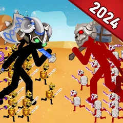 Взлом Stick Dynasty (Стритмен Баттл Уор)  [МОД Много монет] - последняя версия apk на Андроид