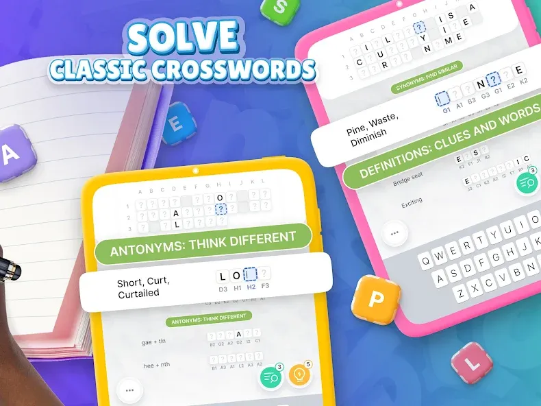 Acrostics－Cross Word Puzzles  [МОД Бесконечные монеты] Screenshot 5